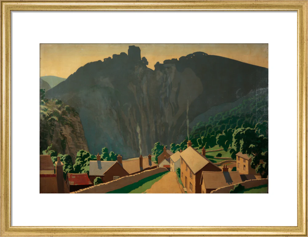 Painting 'The Peak District - Peveril Castle' - L. Campbell Taylor A R A. - Image 15