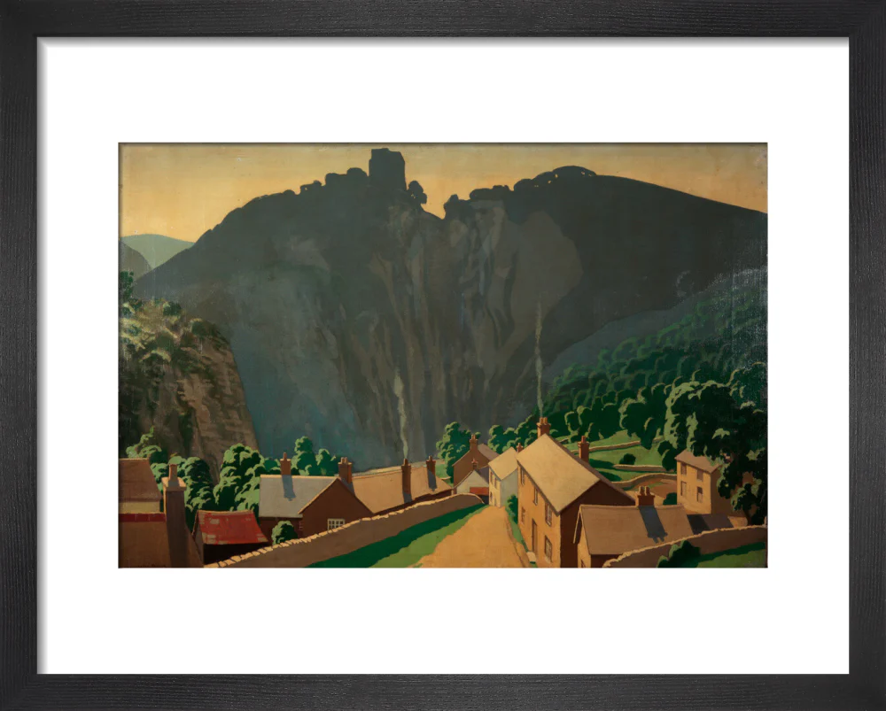 Painting 'The Peak District - Peveril Castle' - L. Campbell Taylor A R A. - Image 3