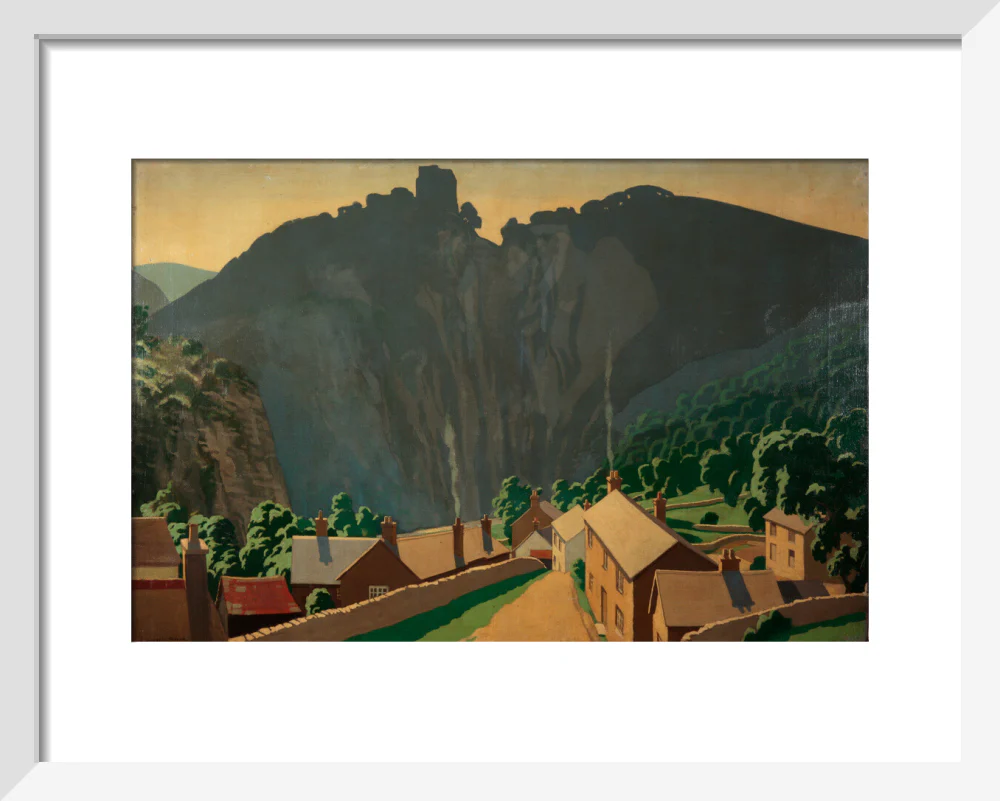 Painting 'The Peak District - Peveril Castle' - L. Campbell Taylor A R A. - Image 4