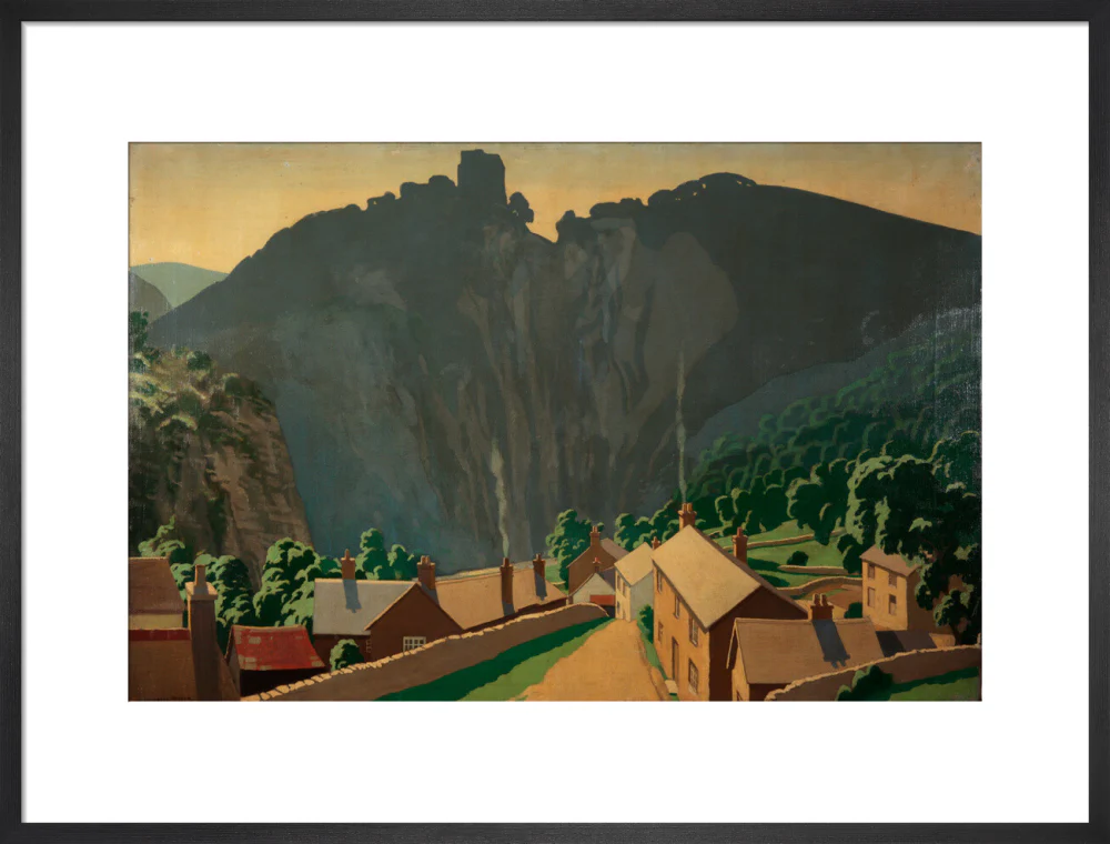 Painting 'The Peak District - Peveril Castle' - L. Campbell Taylor A R A. - Image 51