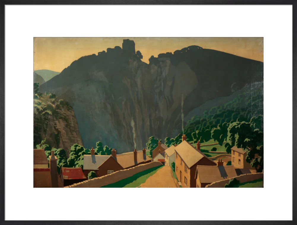 Painting 'The Peak District - Peveril Castle' - L. Campbell Taylor A R A. - Image 56