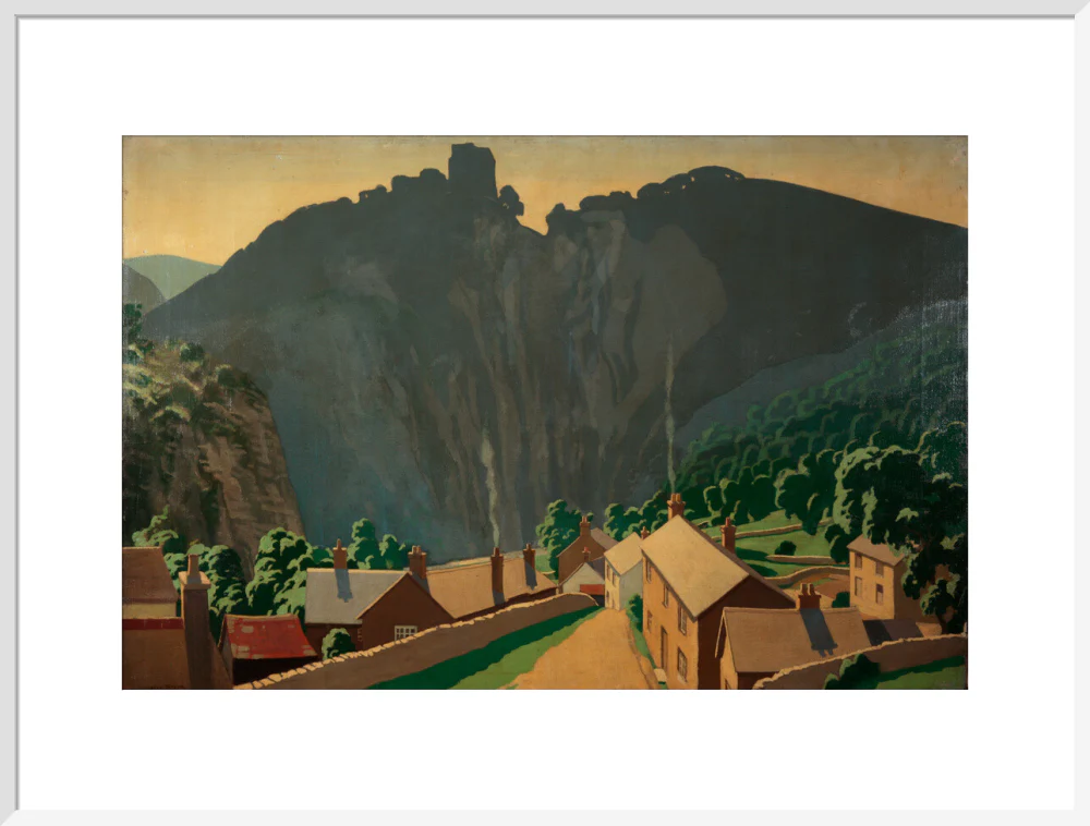 Painting 'The Peak District - Peveril Castle' - L. Campbell Taylor A R A. - Image 57