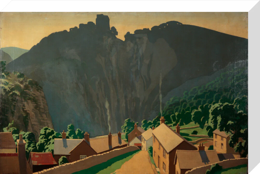 Painting 'The Peak District - Peveril Castle' - L. Campbell Taylor A R A. - Image 65