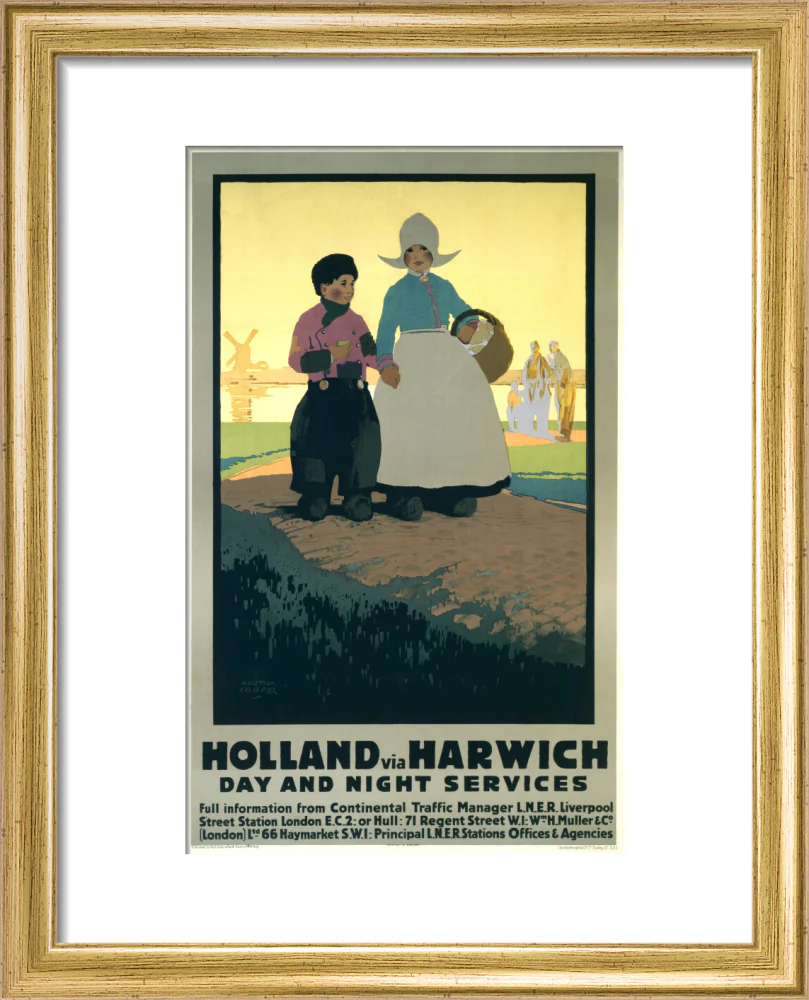 LNER poster. Holland via Harwich - Day & Night - Image 38