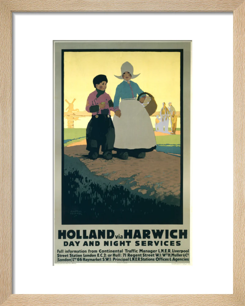 LNER poster. Holland via Harwich - Day & Night - Image 39