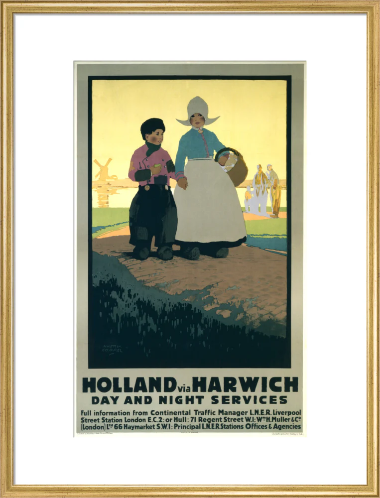 LNER poster. Holland via Harwich - Day & Night - Image 53