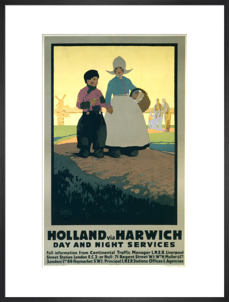 LNER poster. Holland via Harwich - Day & Night - Image 56