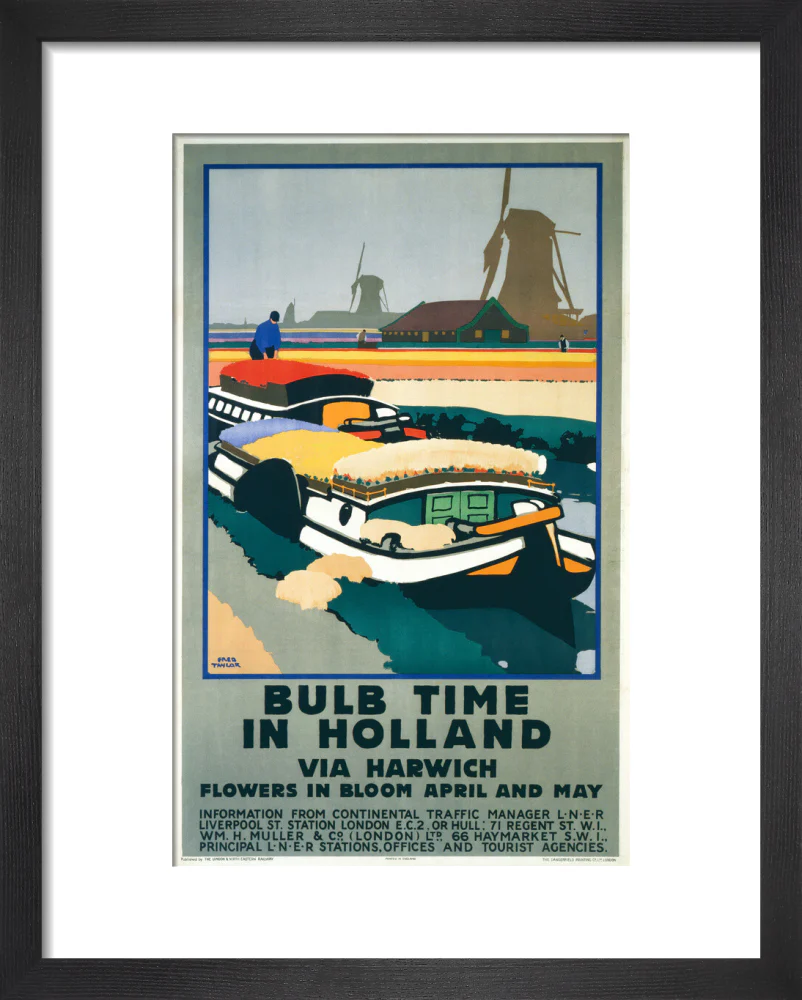 'Bulb Time in Holland’, LNER poster, 1929. - Image 3