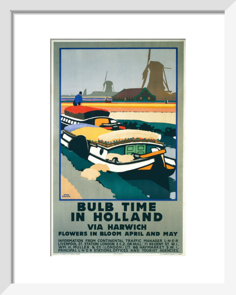 'Bulb Time in Holland’, LNER poster, 1929. - Image 37