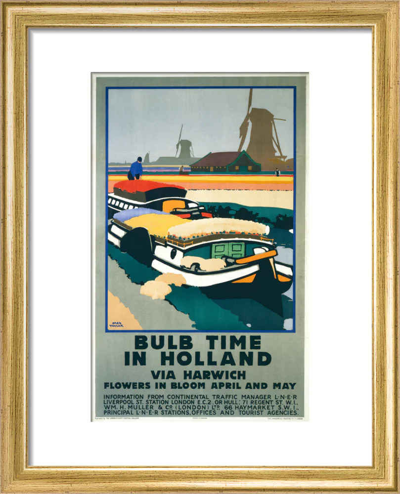 'Bulb Time in Holland’, LNER poster, 1929. - Image 5