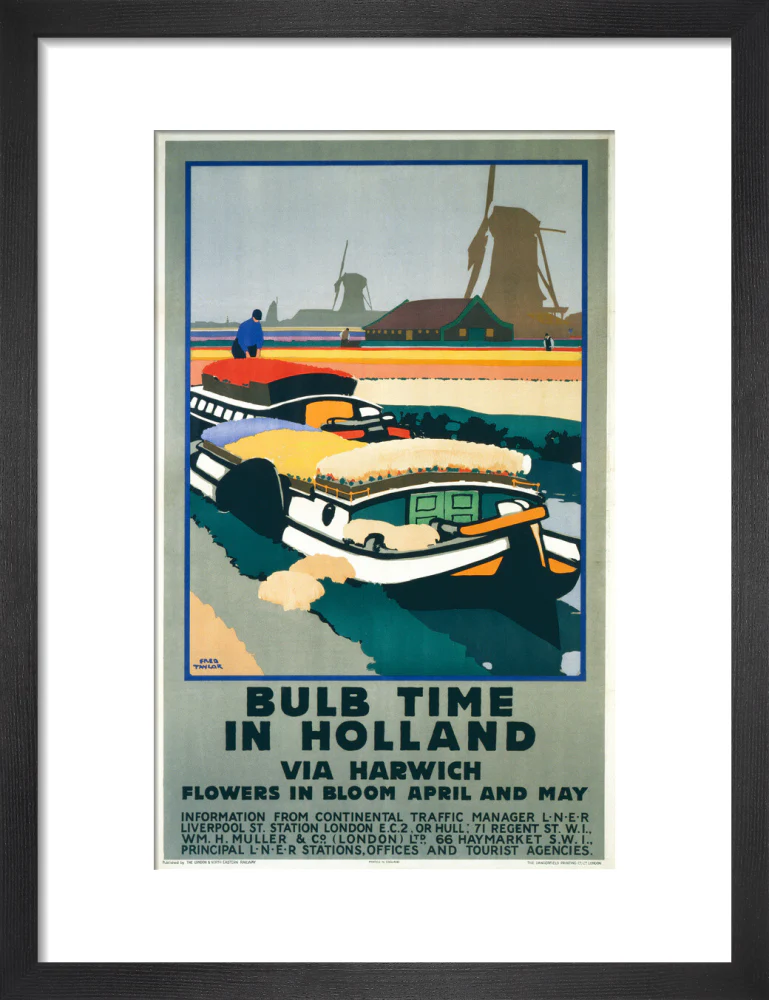 'Bulb Time in Holland’, LNER poster, 1929. - Image 74