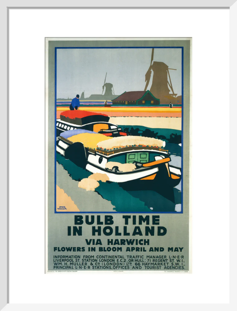 'Bulb Time in Holland’, LNER poster, 1929. - Image 80