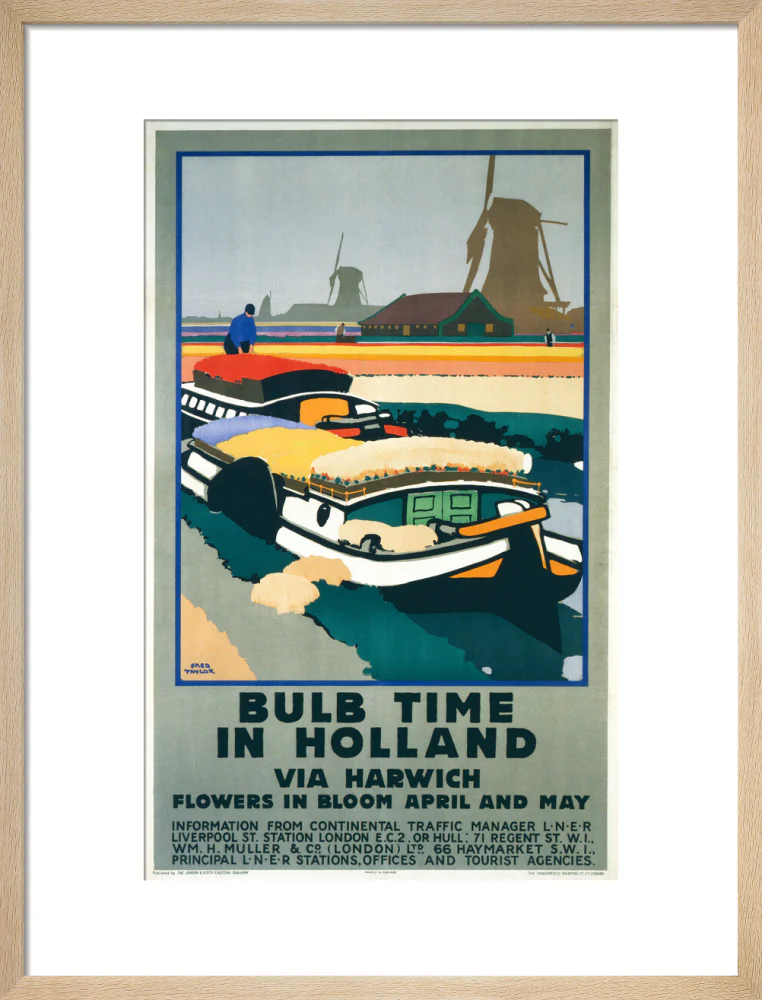 'Bulb Time in Holland’, LNER poster, 1929. - Image 82