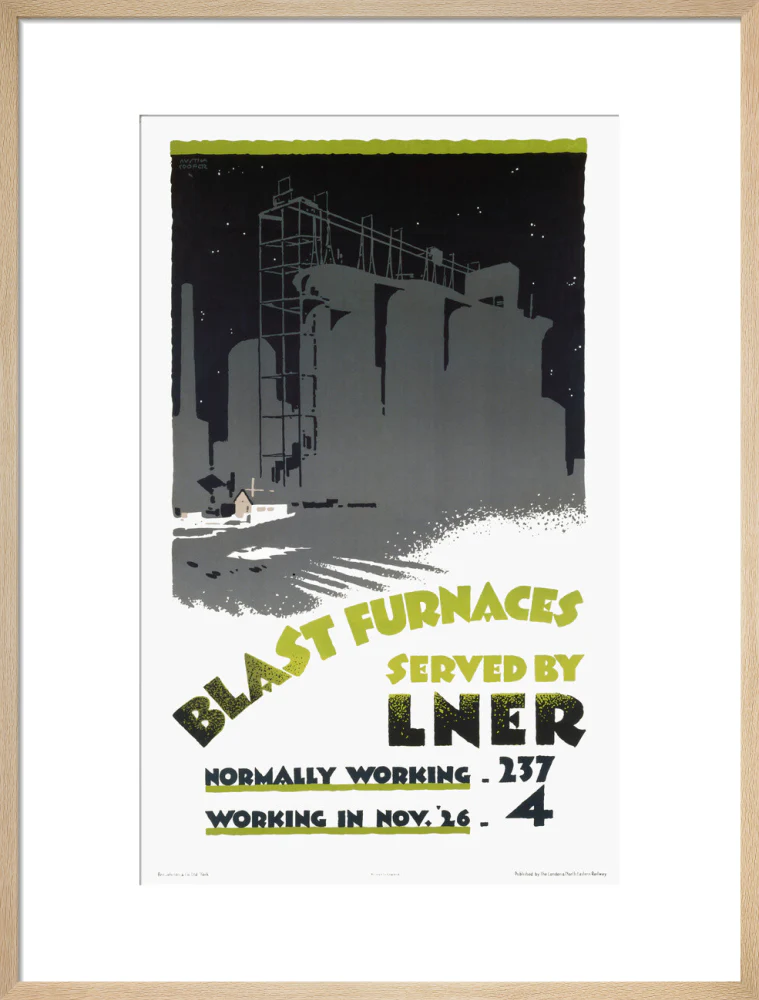 ‘Blast Furnaces Served by LNER’, LNER poster, 1926. - Image 21