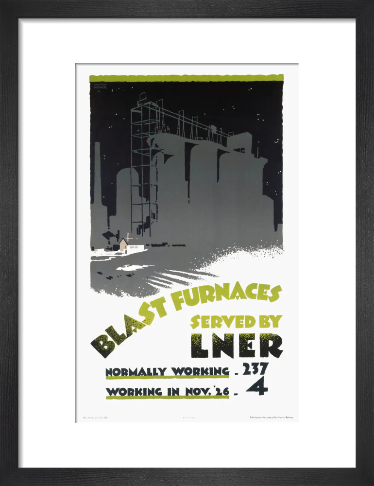 ‘Blast Furnaces Served by LNER’, LNER poster, 1926. - Image 41