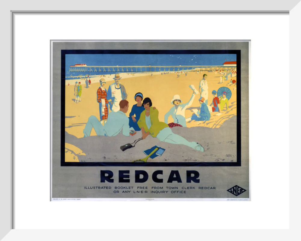 ‘Redcar’, LNER poster, 1930. - Image 4