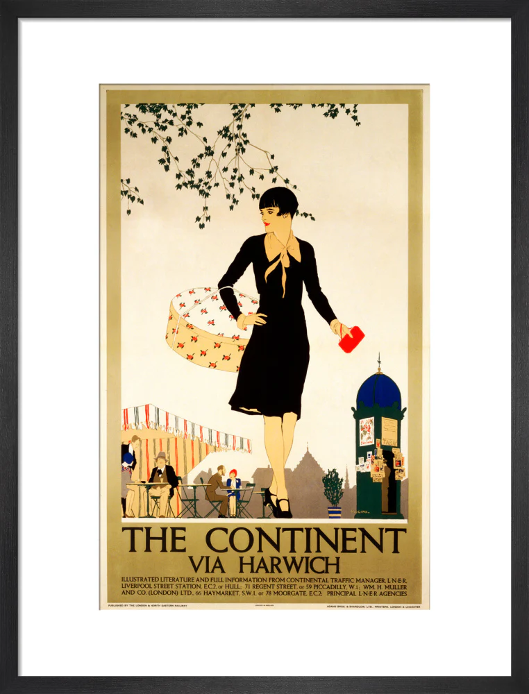 ‘The Continent via Harwich’, LNER poster, 1933. - Image 46