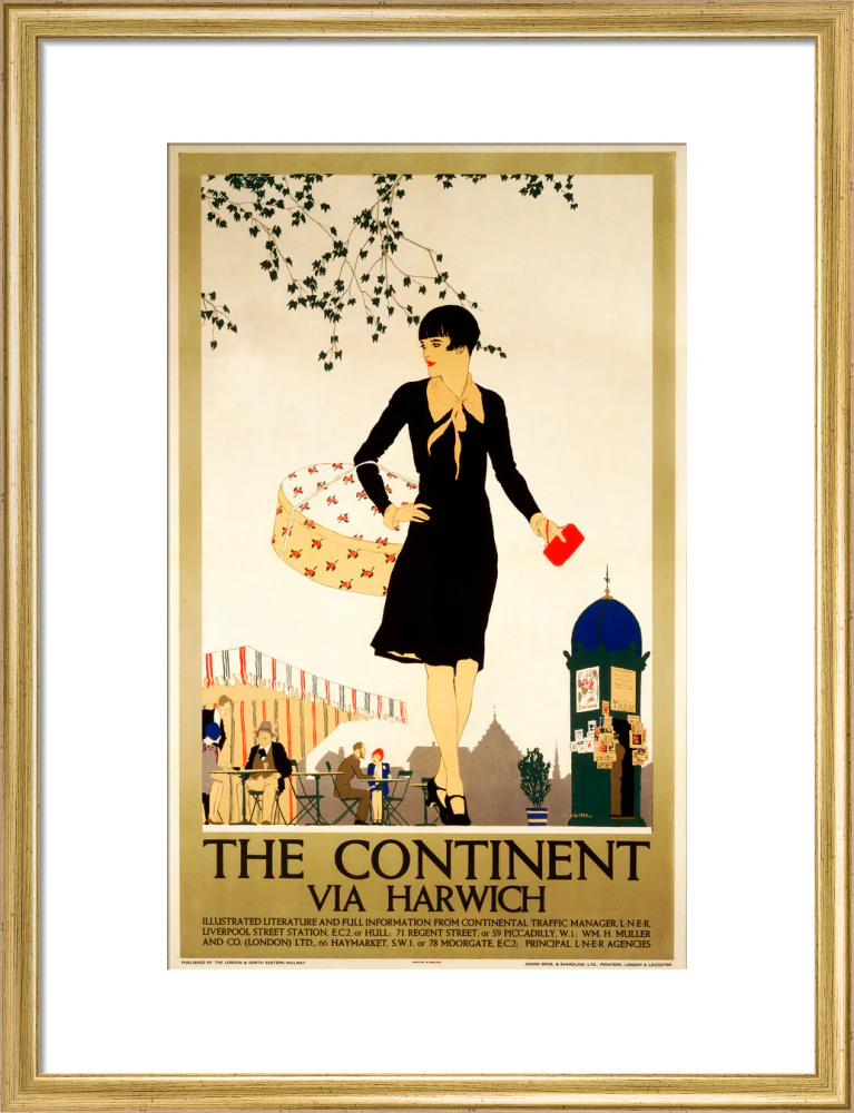 ‘The Continent via Harwich’, LNER poster, 1933. - Image 48