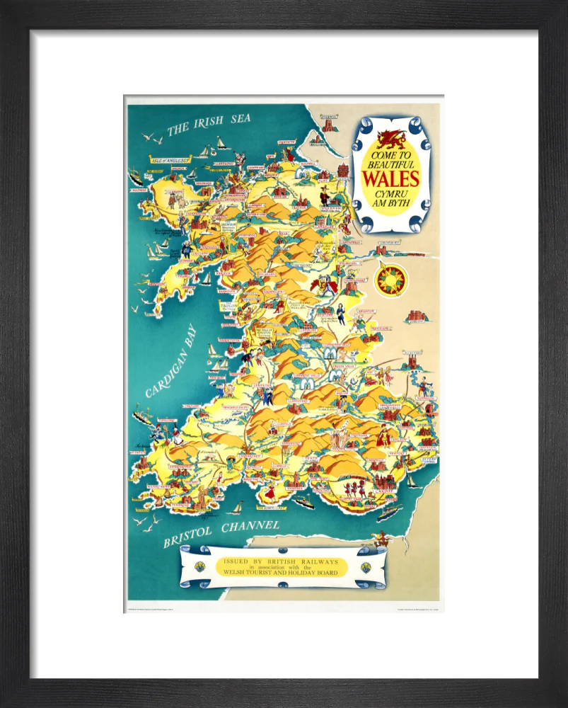 ‘Come to Beautiful Wales’, BR (LMR) poster, 1948-1965. - Image 36