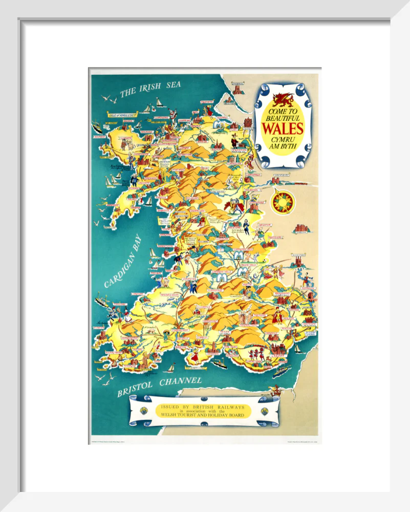 ‘Come to Beautiful Wales’, BR (LMR) poster, 1948-1965. - Image 37