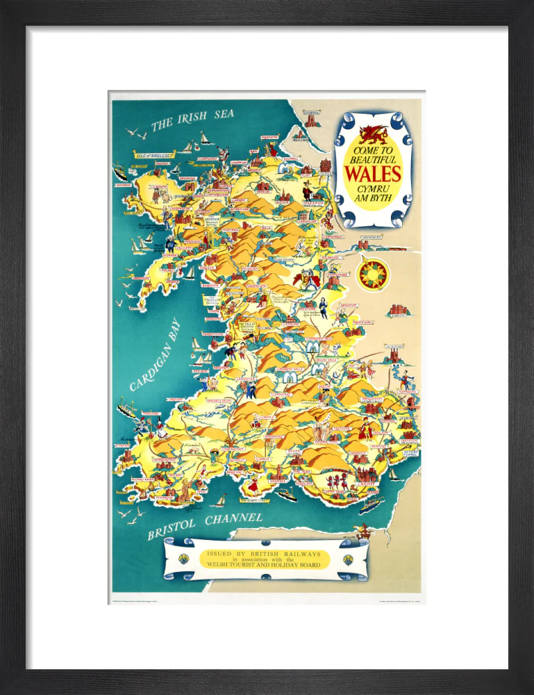 ‘Come to Beautiful Wales’, BR (LMR) poster, 1948-1965. - Image 41