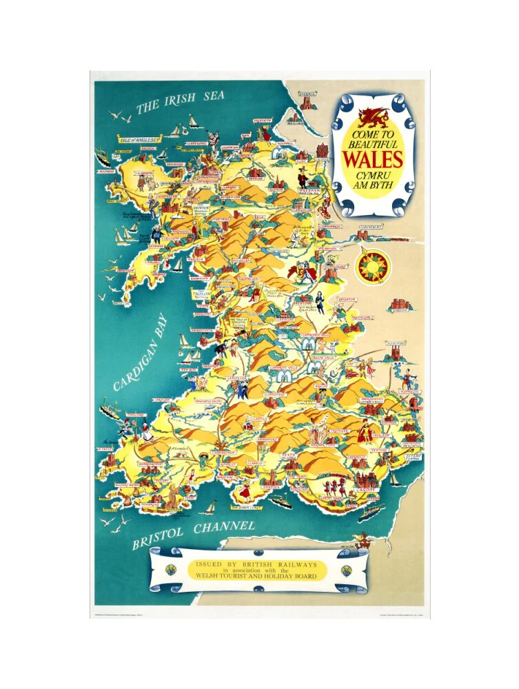 ‘Come to Beautiful Wales’, BR (LMR) poster, 1948-1965. - Image 50