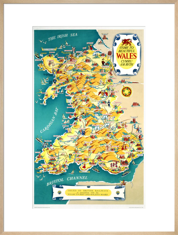 ‘Come to Beautiful Wales’, BR (LMR) poster, 1948-1965. - Image 59