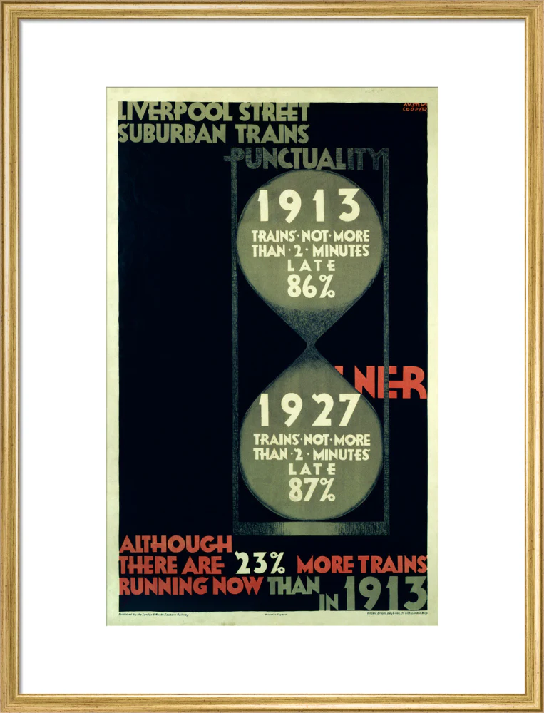 'Punctuality', LNER poster, 1927. - Image 20