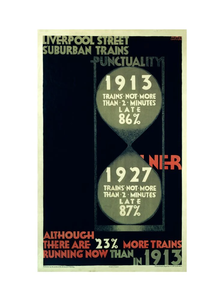 'Punctuality', LNER poster, 1927. - Image 22