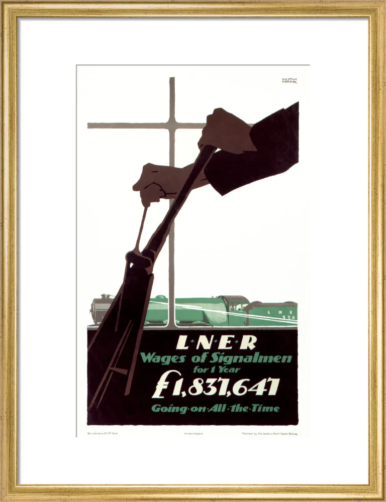 'Wages of Signalmen', LNER poster, 1923-1947. - Image 15