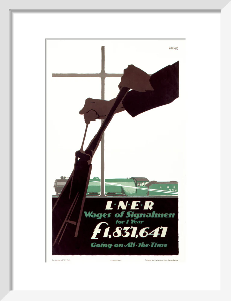 'Wages of Signalmen', LNER poster, 1923-1947. - Image 42
