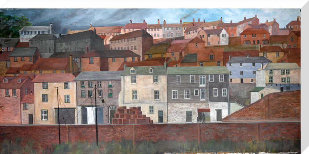 Quayside of Mevagissey in Cornwall, by Jenny Clements, England, 1963 - Image 34
