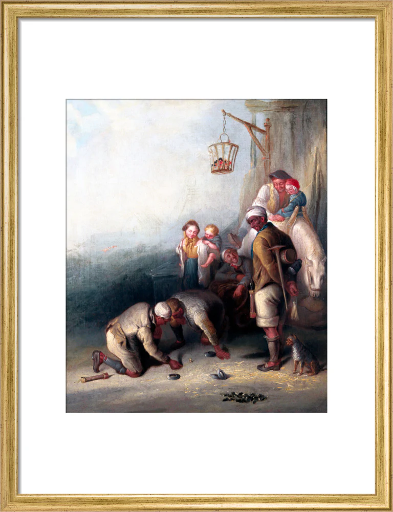 'The Disputed Shot', pitmen playing quoits, c 1836. - Image 15