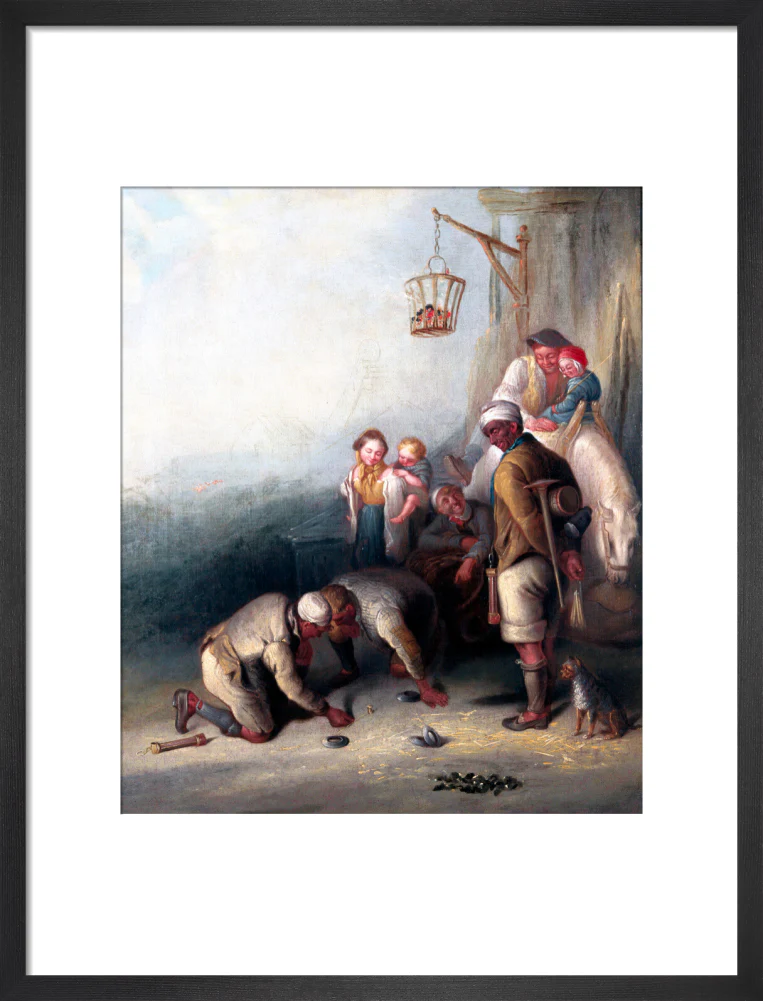 'The Disputed Shot', pitmen playing quoits, c 1836. - Image 46