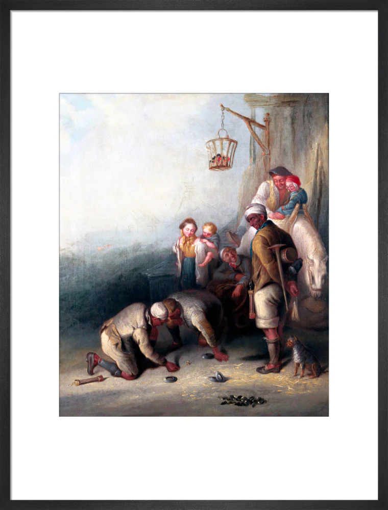 'The Disputed Shot', pitmen playing quoits, c 1836. - Image 51
