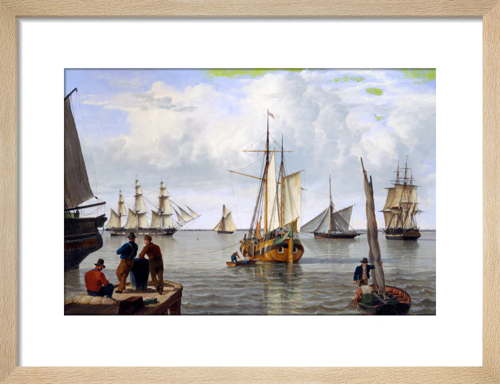 'Shipping in the Thames Estuary', 1820. - Image 11