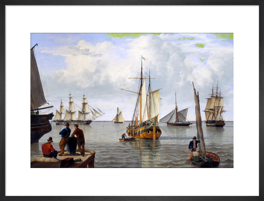 'Shipping in the Thames Estuary', 1820. - Image 18