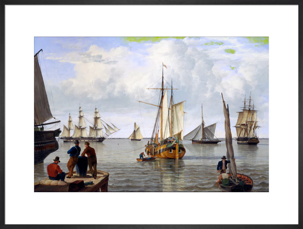 'Shipping in the Thames Estuary', 1820. - Image 23