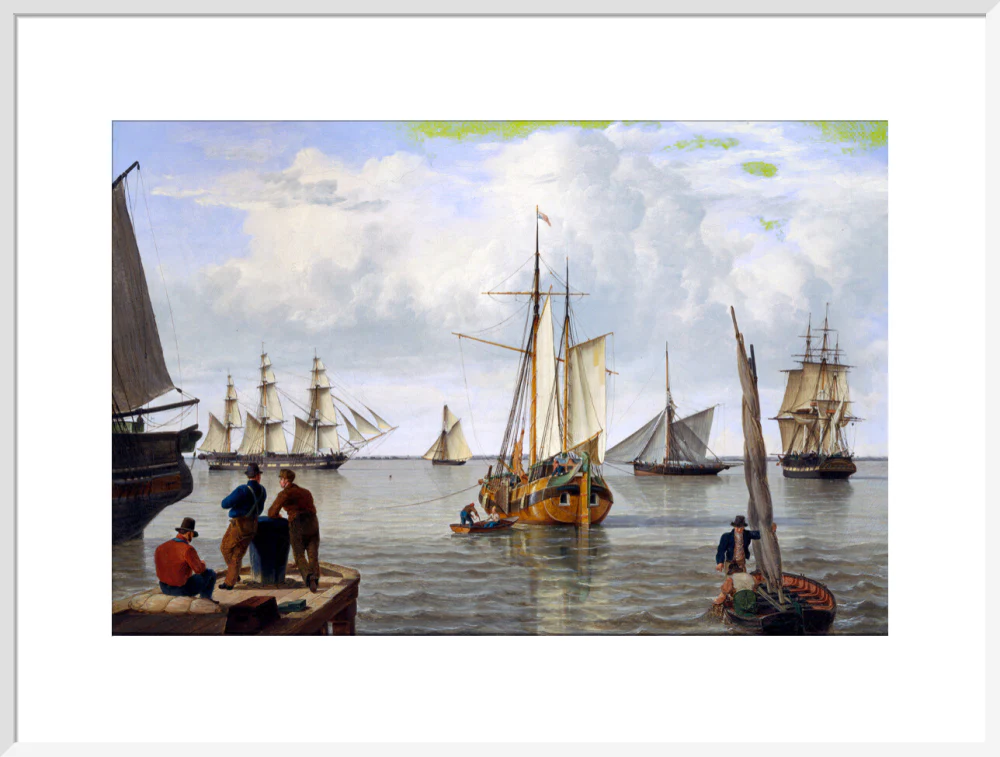 'Shipping in the Thames Estuary', 1820. - Image 24