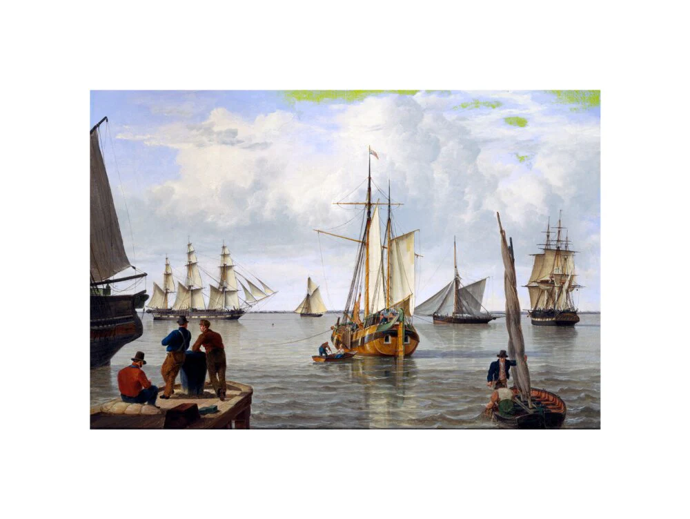 'Shipping in the Thames Estuary', 1820. - Image 27