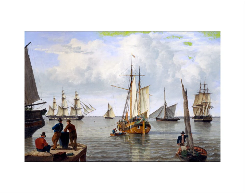 'Shipping in the Thames Estuary', 1820. - Image 35