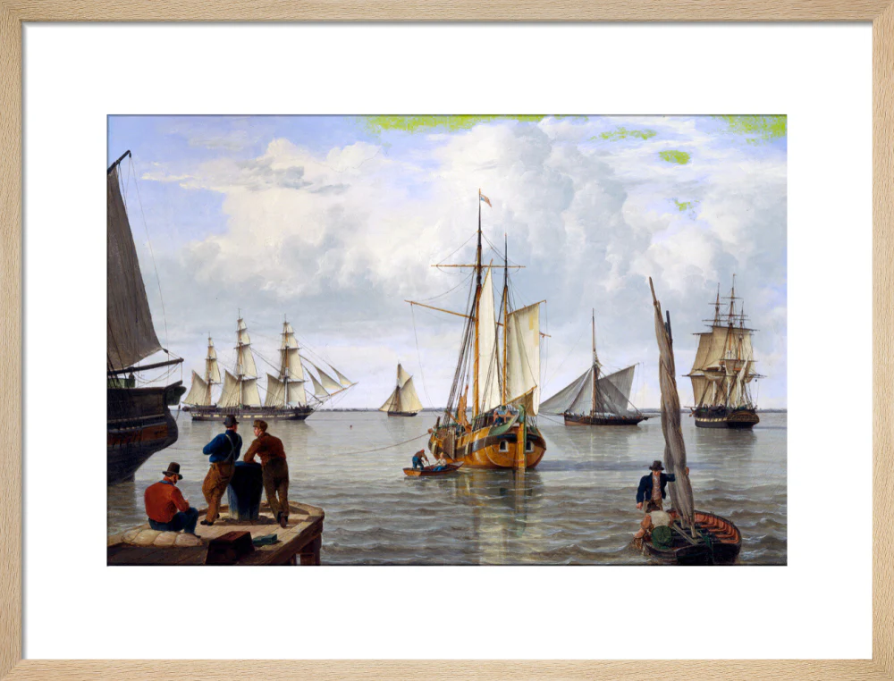 'Shipping in the Thames Estuary', 1820. - Image 49