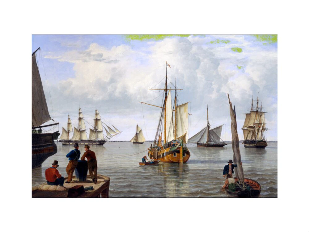 'Shipping in the Thames Estuary', 1820. - Image 50