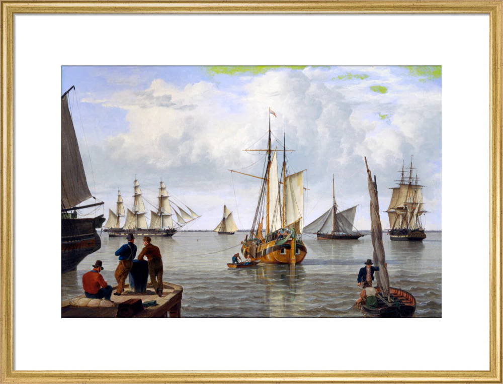 'Shipping in the Thames Estuary', 1820. - Image 53