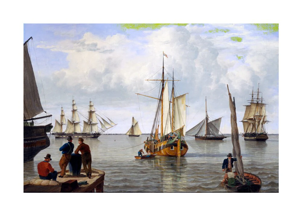 'Shipping in the Thames Estuary', 1820. - Image 62