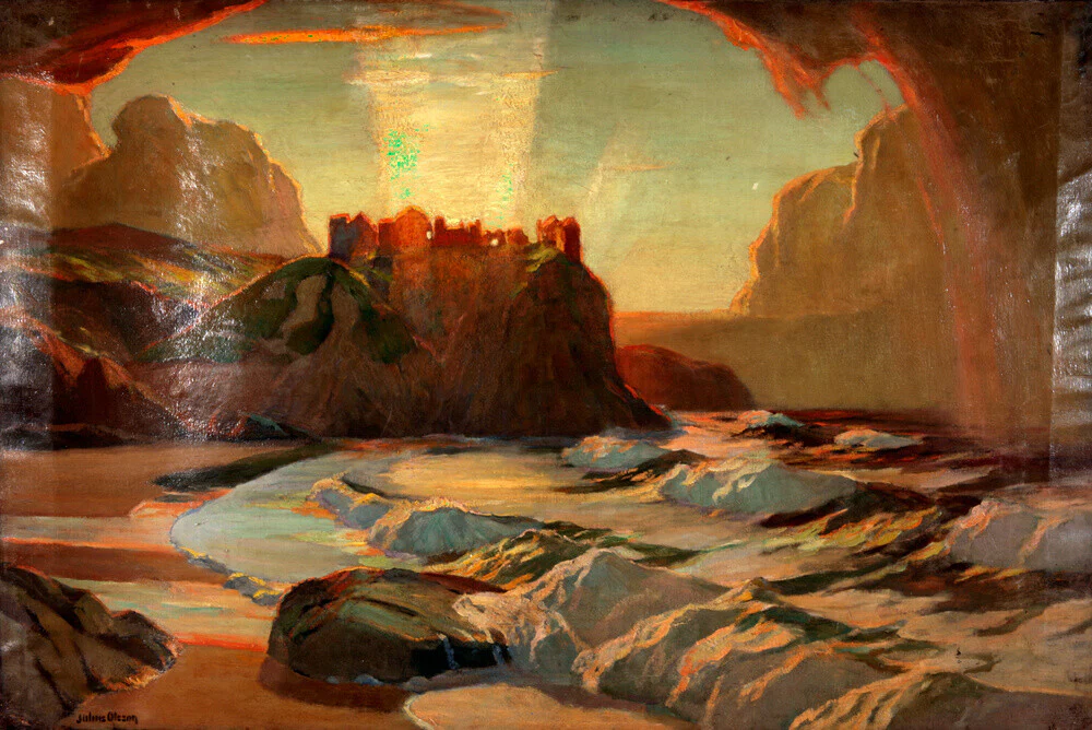 'Northern Ireland 'Dunlace Castle' - Julius Olsson RA.