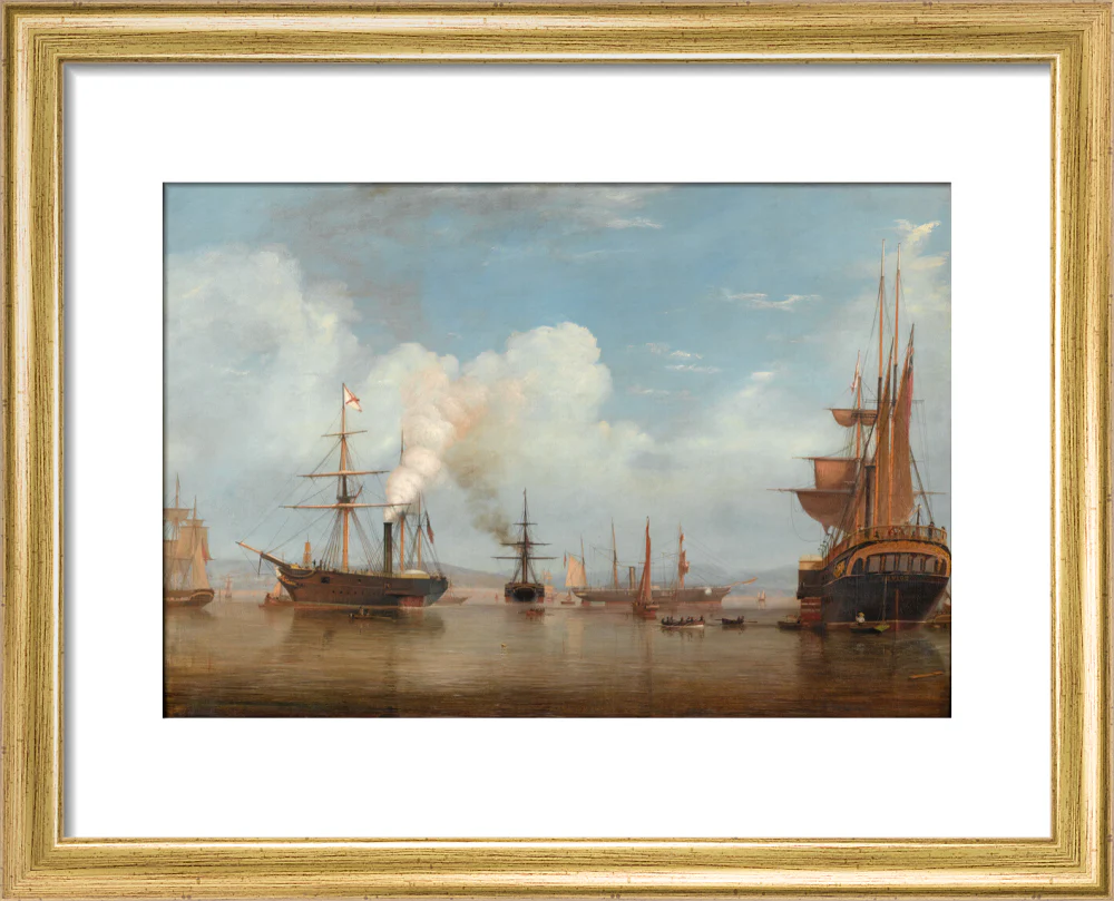 Painting. Royal Mail Steamers, 1835-1845. - Image 5