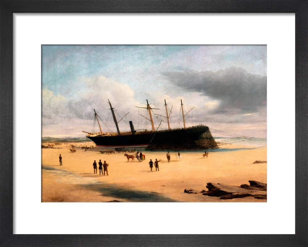 SS 'Great Britain' ashore in Dundrum Bay, Ireland, 1846. - Image 3