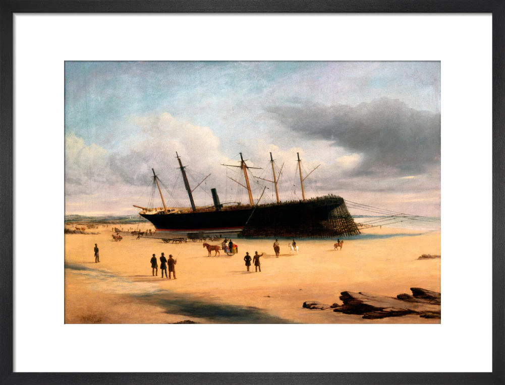 SS 'Great Britain' ashore in Dundrum Bay, Ireland, 1846. - Image 46