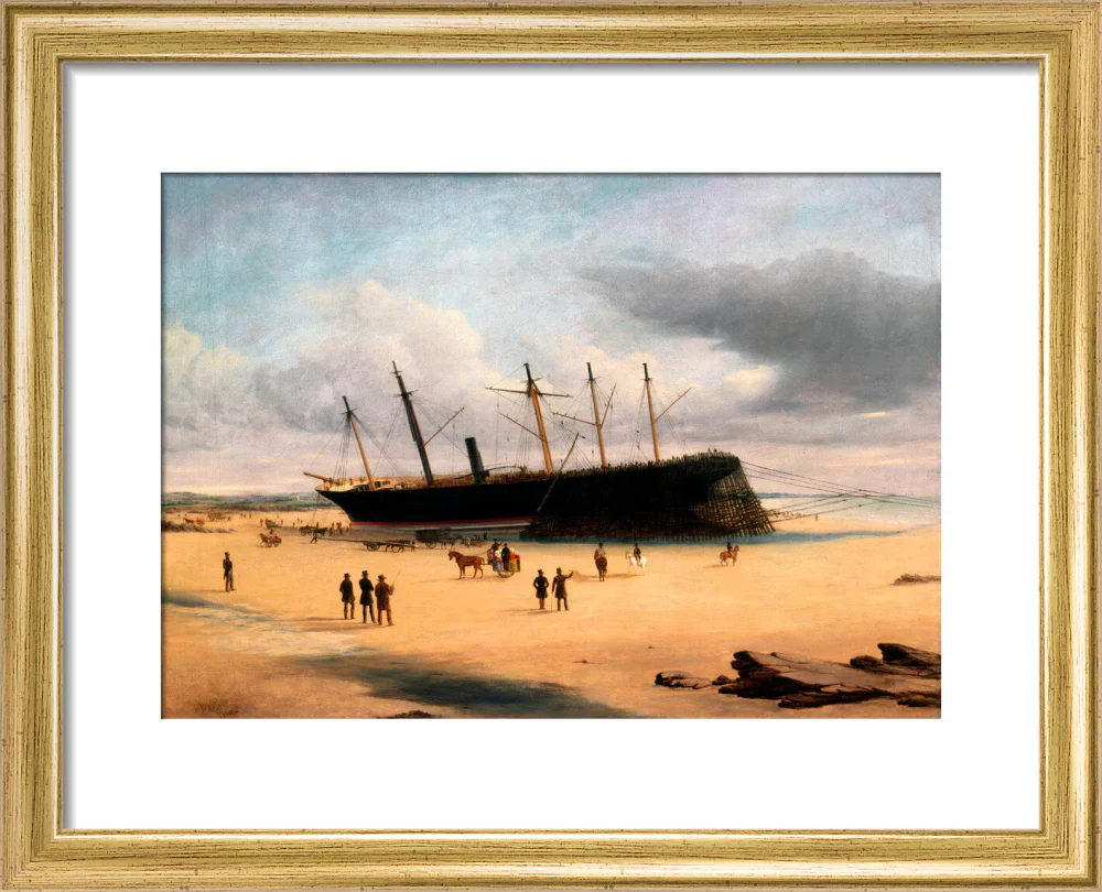 SS 'Great Britain' ashore in Dundrum Bay, Ireland, 1846. - Image 5